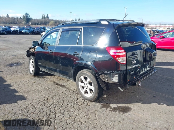 2010 Toyota RAV4 Ltd with VIN 2T3DK4DV7AW020588, listed as a IAAI auction lot 41725835 with 192,997 mi miles. Bid and sale history available at carsss.com. Image 3.