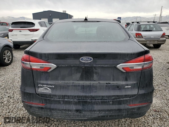 2019 Ford Fusion SE with VIN 3FA6P0H71KR278616, listed as a Copart auction lot 42767455 with 96,692 mi miles and Salvage Title. Bid and sale history available at carsss.com. Image 6.