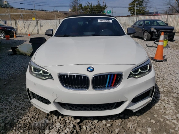 2017 BMW M2 z VIN WBA2L1C3XHV666404, wystawiony jako Copart lot #48012095 z przebiegiem 29 080 mil mil oraz Szkoda całkowita • Salvage title. Historia ofert i sprzedaży dostępna na DreamBid. Obrazek 5.