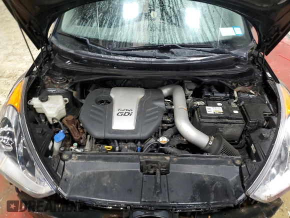 2013 Hyundai Veloster Turbo w/Black Int with VIN KMHTC6AE8DU137456, listed as a Copart auction lot 86293394 with 113,060 mi miles and Salvage Title. Bid and sale history available at carsss.com. Image 11.