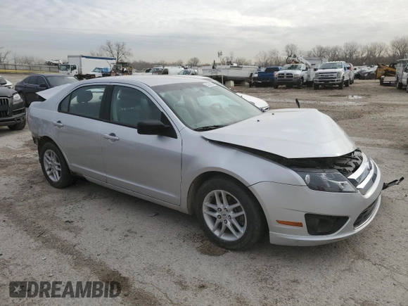 2012 Ford Fusion S with VIN 3FAHP0GA2CR120910, listed as a Copart auction lot 50206205 with 106,810 mi miles and Clean Title. Bid and sale history available at carsss.com. Image 4.