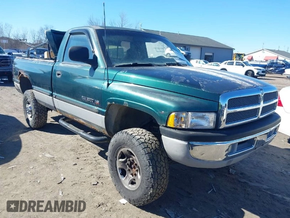 1998 Dodge Ram 2500 with VIN 3B7KF26ZXWM234788, listed as a IAAI auction lot 41811371 with 183,789 mi miles. Bid and sale history available at carsss.com. Image 1.