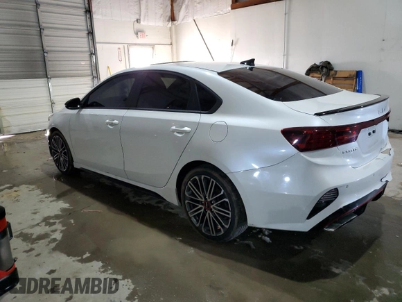 2022 Kia Forte GT with VIN 3KPF44AC3NE477602, listed as a Copart auction lot 45660375 with 77,397 mi miles and Salvage Title. Bid and sale history available at carsss.com. Image 2.