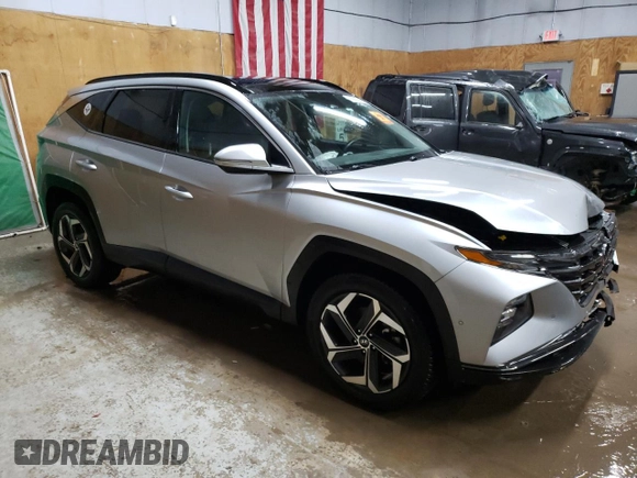 2022 Hyundai Tucson Limited with VIN 5NMJECAE1NH101704, listed as a Copart auction lot 50551045 with 74,176 mi miles and Non Repairable. Bid and sale history available at carsss.com. Image 4.
