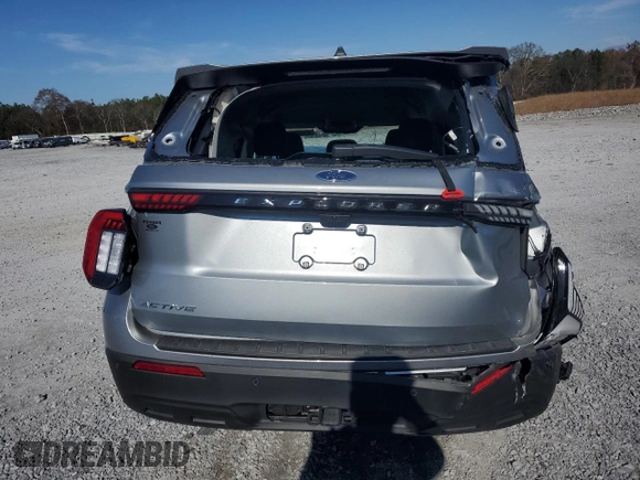 2025 Ford Explorer Active with VIN 1FMUK7DH6SGA17671, listed as a Copart auction lot 85527454 with 3,944 mi miles and Salvage Title. Bid and sale history available at carsss.com. Image 6.