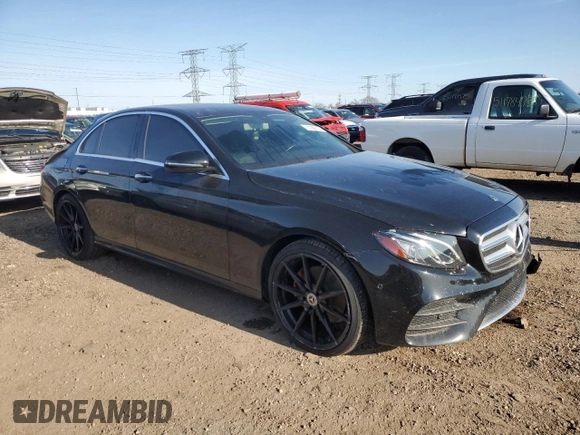 2018 Mercedes-Benz E 300 with VIN WDDZF4KB5JA370390, listed as a Copart auction lot 51099755 with 40,295 mi miles and Salvage title. Bid and sale history available at DreamBid. Image 4.