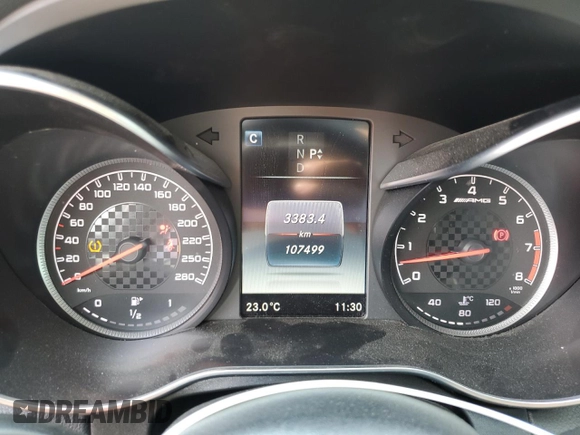 2017 Mercedes-Benz C 43 AMG with VIN 55SWF6EB4HU181167, listed as a Copart auction lot 59149685 with 107,499 mi miles and Salvage title. Bid and sale history available at DreamBid. Image 9.