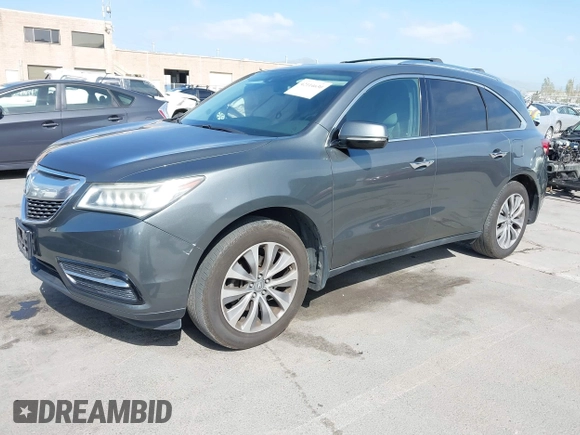 2014 Acura MDX Tech Pkg with VIN 5FRYD3H47EB002867, listed as a IAAI auction lot 42114630 with 162,182 mi miles. Bid and sale history available at carsss.com. Image 2.