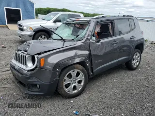 2016 Jeep Renegade Limited with VIN ZACCJBDT0GPD74512, listed as a Copart auction lot 57263705 with Not provided miles and Salvage title. Bid and sale history available at DreamBid. Image 1.