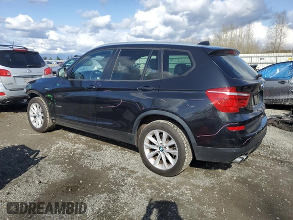 2016 BMW X3 xDrive28i with VIN 5UXWX9C5XG0D86701, listed as a Copart auction lot 51697295 with 84,310 mi miles and Salvage Title. Bid and sale history available at DreamBid. Image 2.