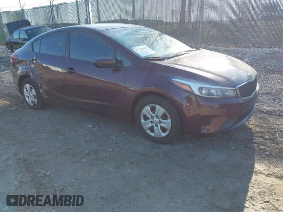 2017 Kia Forte LX with VIN 3KPFK4A77HE056947, listed as a IAAI auction lot 41768427 with 50,315 mi miles. Bid and sale history available at carsss.com. Image 1.