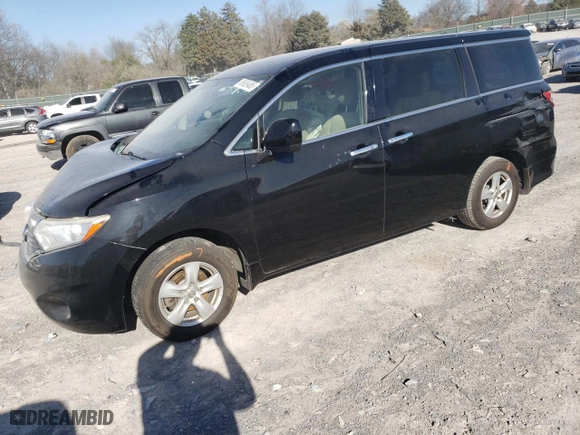 2015 Nissan Quest SV with VIN JN8AE2KP7F9120463, listed as a Copart auction lot 49695485 with 143,413 mi miles and Clean Title. Bid and sale history available at carsss.com. Image 1.