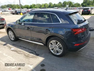 2018 Audi Q5 Premium Plus with VIN WA1BNAFY4J2083350, listed as a Copart auction lot 62327315 with 64,017 mi miles and Salvage title. Bid and sale history available at DreamBid. Image 2.