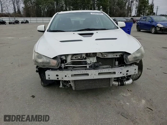 2011 Mitsubishi Lancer Evolution GSR with VIN JA32W8FV1BU029204, listed as a Copart auction lot 43207865 with 173,345 mi miles and Salvage Title. Bid and sale history available at carsss.com. Image 10.