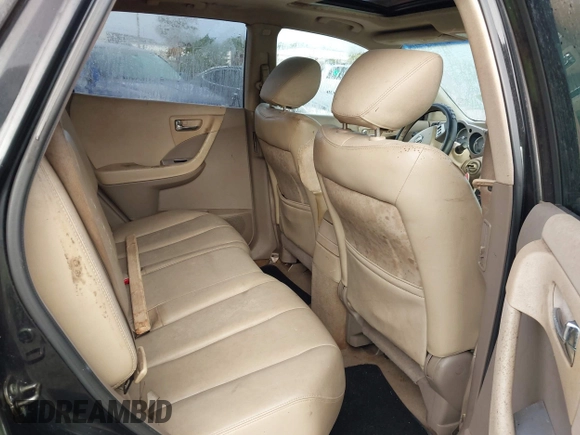 2006 Nissan Murano SL with VIN JN8AZ08T56W421473, listed as a IAAI auction lot 41127096 with Not Provided miles and . Bid and sale history available at DreamBid. Image 8.