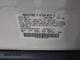 2014 Infiniti QX50 Journey with VIN JN1BJ0HP7EM210606, listed as a IAAI auction lot 41570750 with 1 mi miles. Bid and sale history available at carsss.com. Image 9.