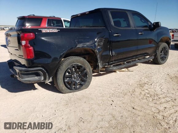 2024 Chevrolet Silverado 1500 Custom Trail Boss with VIN 3GCUDCED4RG375840, listed as a Copart auction lot 80574764 with 9,068 mi miles and Salvage Title. Bid and sale history available at carsss.com. Image 3.