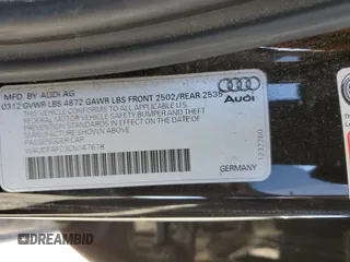 2012 Audi A6 Premium Plus with VIN WAUDFAFC3CN147618, listed as a Copart auction lot 57061605 with 164,310 mi miles and Clean title. Bid and sale history available at DreamBid. Image 12.