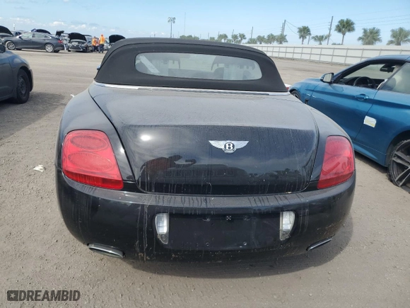 2007 Bentley Continental GT with VIN SCBDR33W97C047421, listed as a Copart auction lot 76142034 with NaN miles and Salvage Title. Bid and sale history available at carsss.com. Image 6.