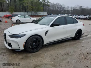 2021 BMW M3 Competition with VIN WBS33AY09MFL34036, listed as a Copart auction lot 39110933 with 6,299 mi miles. Bid and sale history available at carsss.com. Image 1.