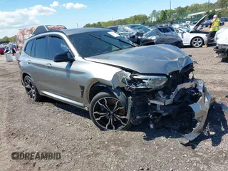 2021 BMW X3 M z VIN 5YMTS0C01M9G99914, wystawiony jako IAAI lot #42190720 z przebiegiem 42 917 mil mil oraz . Historia ofert i sprzedaży dostępna na DreamBid. Obrazek 1.