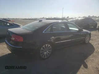 2004 Audi A8 L with VIN WAUML44E74N009550, listed as a Copart auction lot 76842994 with 45,037 mi miles and Clean Title. Bid and sale history available at carsss.com. Image 3.