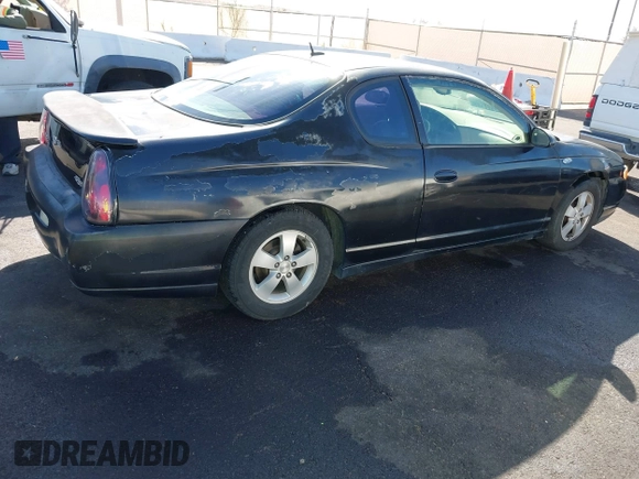 2005 Chevrolet Monte Carlo LT with VIN 2G1WX12K259344378, listed as a IAAI auction lot 40274156 with 140,777 mi miles. Bid and sale history available at carsss.com. Image 4.