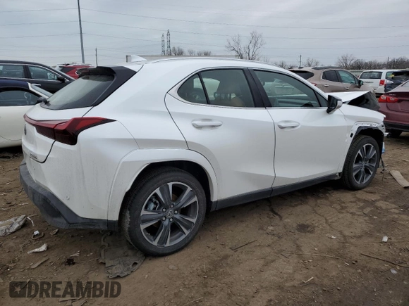 2023 Lexus UX 250h Premium z VIN JTHP6JBH1P2145423, wystawiony jako Copart lot #47424085 z przebiegiem 8 883 mil mil oraz Czysty tytuł • Clean title. Historia ofert i sprzedaży dostępna na DreamBid. Obrazek 3.