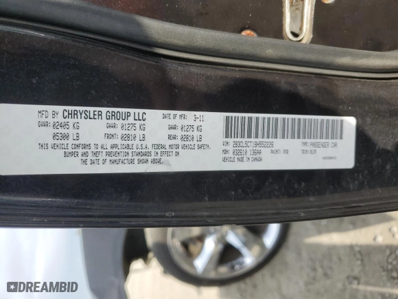 2011 Dodge Charger RT Plus with VIN 2B3CL5CT1BH552226, listed as a Copart auction lot 74443464 with 0 mi miles and Salvage Title. Bid and sale history available at carsss.com. Image 12.