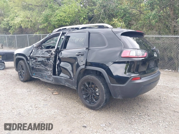 2021 Jeep Cherokee Latitude with VIN 1C4PJLCB9MD125782, listed as a IAAI auction lot 42251788 with 89,534 mi miles and . Bid and sale history available at DreamBid. Image 3.