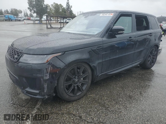 2021 Land Rover Range Rover Sport HSE Silver Edition with VIN SALWR2SU6MA755710, listed as a Copart auction lot 49348185 with 42,871 mi miles and Salvage title. Bid and sale history available at DreamBid. Image 1.