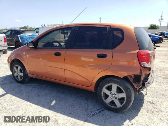 2006 Chevrolet Aveo LT with VIN KL1TG66636B667625, listed as a Copart auction lot 53377665 with 141,633 mi miles and Salvage title. Bid and sale history available at DreamBid. Image 2.