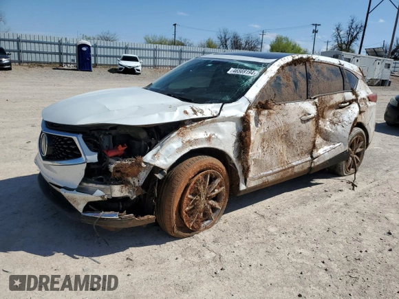 2020 Acura RDX w/Technology Pkg with VIN 5J8TC2H58LL023661, listed as a Copart auction lot 46569194 with 107,539 mi miles and Salvage Title. Bid and sale history available at carsss.com. Image 1.