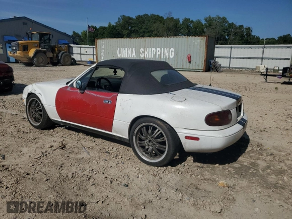 1991 Mazda MX-5 Miata Special Edition z VIN JM1NA3515M0231262, wystawiony jako Copart lot #57221675 z przebiegiem 241 670 mil mil oraz Szkoda całkowita • Salvage title. Historia ofert i sprzedaży dostępna na DreamBid. Obrazek 2.