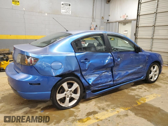 2004 Mazda 3 s with VIN JM1BK323241198253, listed as a Copart auction lot 41363965 with 226,810 mi miles and Salvage Title. Bid and sale history available at DreamBid. Image 3.