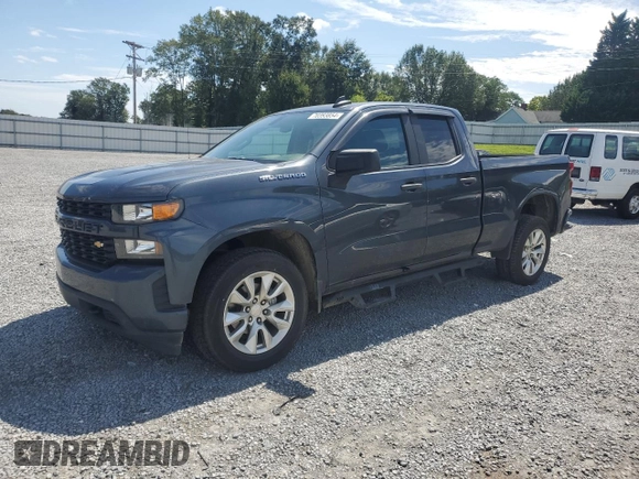 2020 Chevrolet Silverado 1500 Custom with VIN 1GCRWBEK9LZ339027, listed as a Copart auction lot 70393854 with 97,802 mi miles and Salvage Title. Bid and sale history available at carsss.com. Image 1.