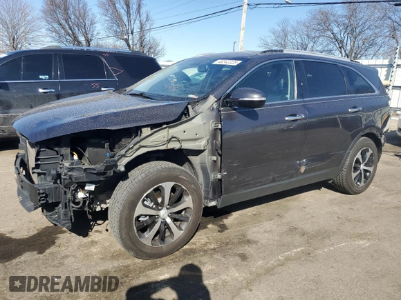 2016 Kia Sorento EX with VIN 5XYPH4A53GG049450, listed as a Copart auction lot 46242225 with 104,491 mi miles and Salvage Title. Bid and sale history available at DreamBid. Image 1.