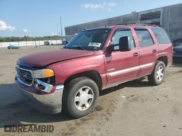 2005 GMC Yukon SLT with VIN 1GKEK13T25J192913, listed as a Copart auction lot 70581304 with 207,531 mi miles and Salvage Title. Bid and sale history available at carsss.com. Image 1.