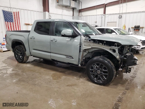 2024 Toyota Tundra 4WD Platinum with VIN 5TFNA5DB5RX139136, listed as a Copart auction lot 84995744 with 15,023 mi miles and Salvage Title. Bid and sale history available at carsss.com. Image 4.