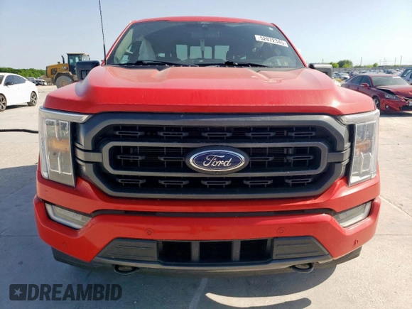 2022 Ford F-150 XL with VIN 1FTEW1EP9NKD83562, listed as a Copart auction lot 52872345 with 26,482 mi miles and Salvage title. Bid and sale history available at DreamBid. Image 5.