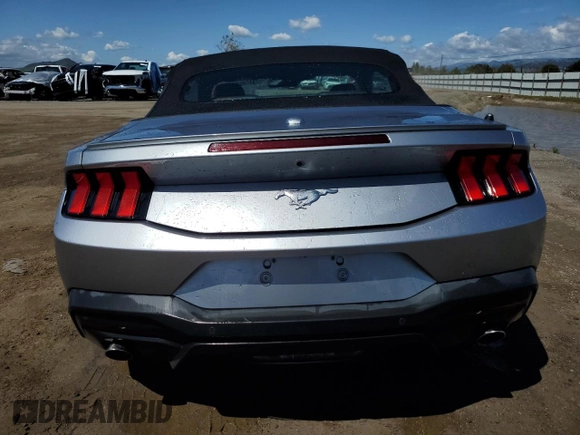 2024 Ford Mustang EcoBoost with VIN 1FAGP8UH0R5123442, listed as a Copart auction lot 51507005 with 33,891 mi miles and Salvage Title. Bid and sale history available at carsss.com. Image 6.