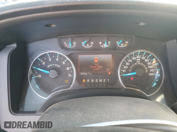 2013 Ford F-150 XL with VIN 1FTFX1CT7DKF94341, listed as a Copart auction lot 46542015 with 87,654 mi miles and Salvage Title. Bid and sale history available at carsss.com. Image 9.