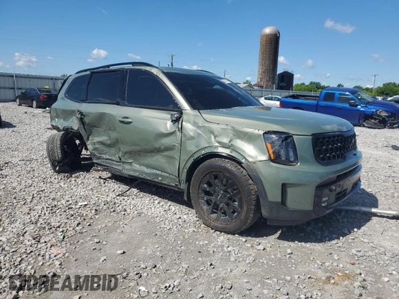2024 Kia Telluride SX Prestige X-Pro with VIN 5XYP5DGC5RG502937, listed as a Copart auction lot 55226235 with Not provided miles and Salvage title. Bid and sale history available at DreamBid. Image 4.