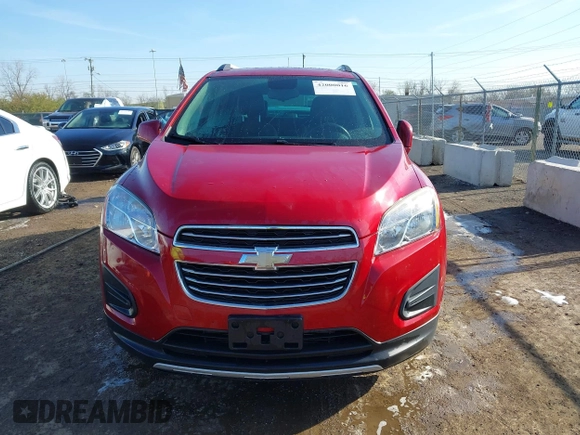 2015 Chevrolet Trax LT with VIN KL7CJLSB4FB110554, listed as a IAAI auction lot 42000016 with 125,959 mi miles. Bid and sale history available at carsss.com. Image 12.