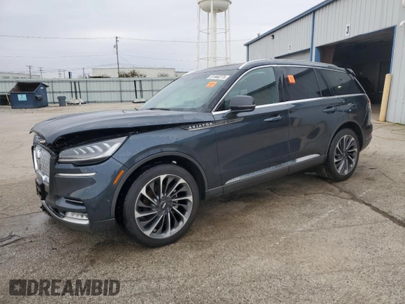2021 Lincoln Aviator Reserve z VIN 5LM5J7XC7MGL03648, wystawiony jako Copart lot #51980275 z przebiegiem 110 152 mil mil oraz Szkoda całkowita • Salvage title. Historia ofert i sprzedaży dostępna na DreamBid. Obrazek 1.