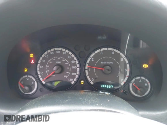 2007 Jeep Liberty Sport with VIN 1J8GK48K07W660822, listed as a IAAI auction lot 41993712 with 199,337 mi miles. Bid and sale history available at carsss.com. Image 6.
