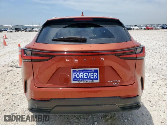 2023 Lexus NX 350 z VIN 2T2AGCEZ7PC023103, wystawiony jako Copart lot #56623955 z przebiegiem 37 867 mil mil oraz Szkoda całkowita • Salvage title. Historia ofert i sprzedaży dostępna na DreamBid. Obrazek 6.