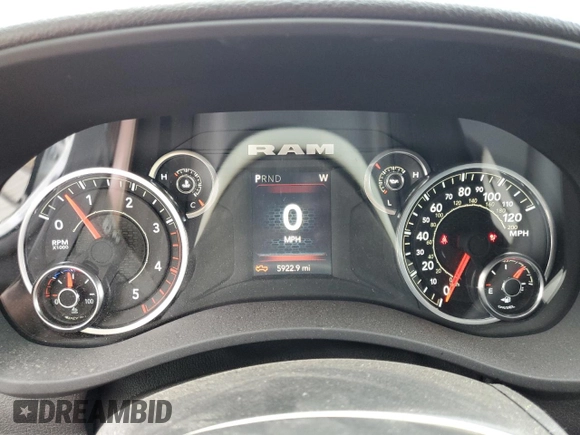 2024 Ram 2500 Tradesman with VIN 3C6UR5CLXRG194675, listed as a Copart auction lot 86159644 with 5,922 mi miles and Salvage Title. Bid and sale history available at carsss.com. Image 9.