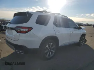 2023 Honda Pilot Elite with VIN 5FNYG1H80PB043716, listed as a Copart auction lot 86842774 with 16,823 mi miles and Salvage Title. Bid and sale history available at carsss.com. Image 3.