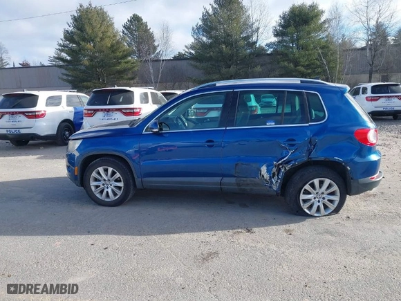 2009 Volkswagen Tiguan S with VIN WVGAV75N19W000288, listed as a IAAI auction lot 41269877 with 119,689 mi miles. Bid and sale history available at carsss.com. Image 14.